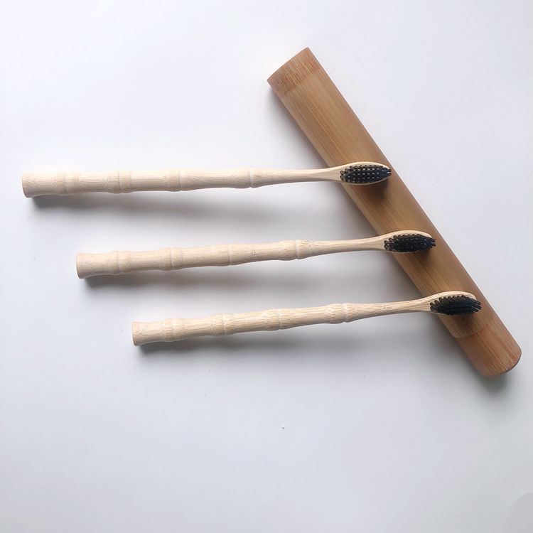 Bamboo Toothbrushes 4 Pack BPA Free Medium Bristles Eco-Friendly & Biodegradable toothbrush Recyclable Eco Toothbrush 