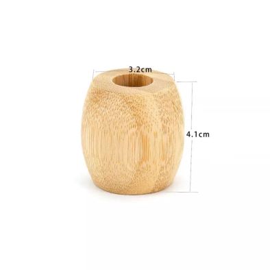 Compact Bamboo Toothbrush Holder Stand Toothbrush Cup Holder Stand Rack for Bathroom 4pcs