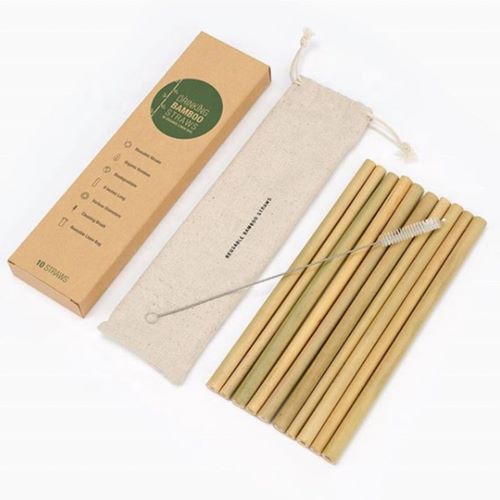 Reusable Bamboo Drinking Straws Strong & Durable Straws Biodegradable Straws Eco Friendly Straws BPA Free