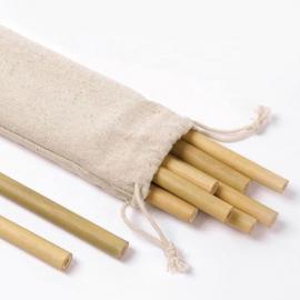 Reusable Bamboo Drinking Straws | Reusable Straw | Strong & Durable | Cocktail Straws | Biodegradable Straws | Eco Friendly Straws | BPA Free |Dishwasher Safe |12 Straws | Straw Bag 