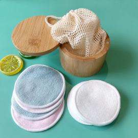 2layers bamboo velour makeup remover pads